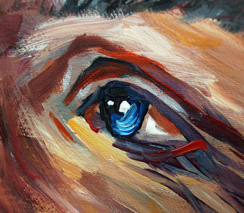 Surreales Original moderne Malerei Kunst Porträt Gemälde auf | Etsy