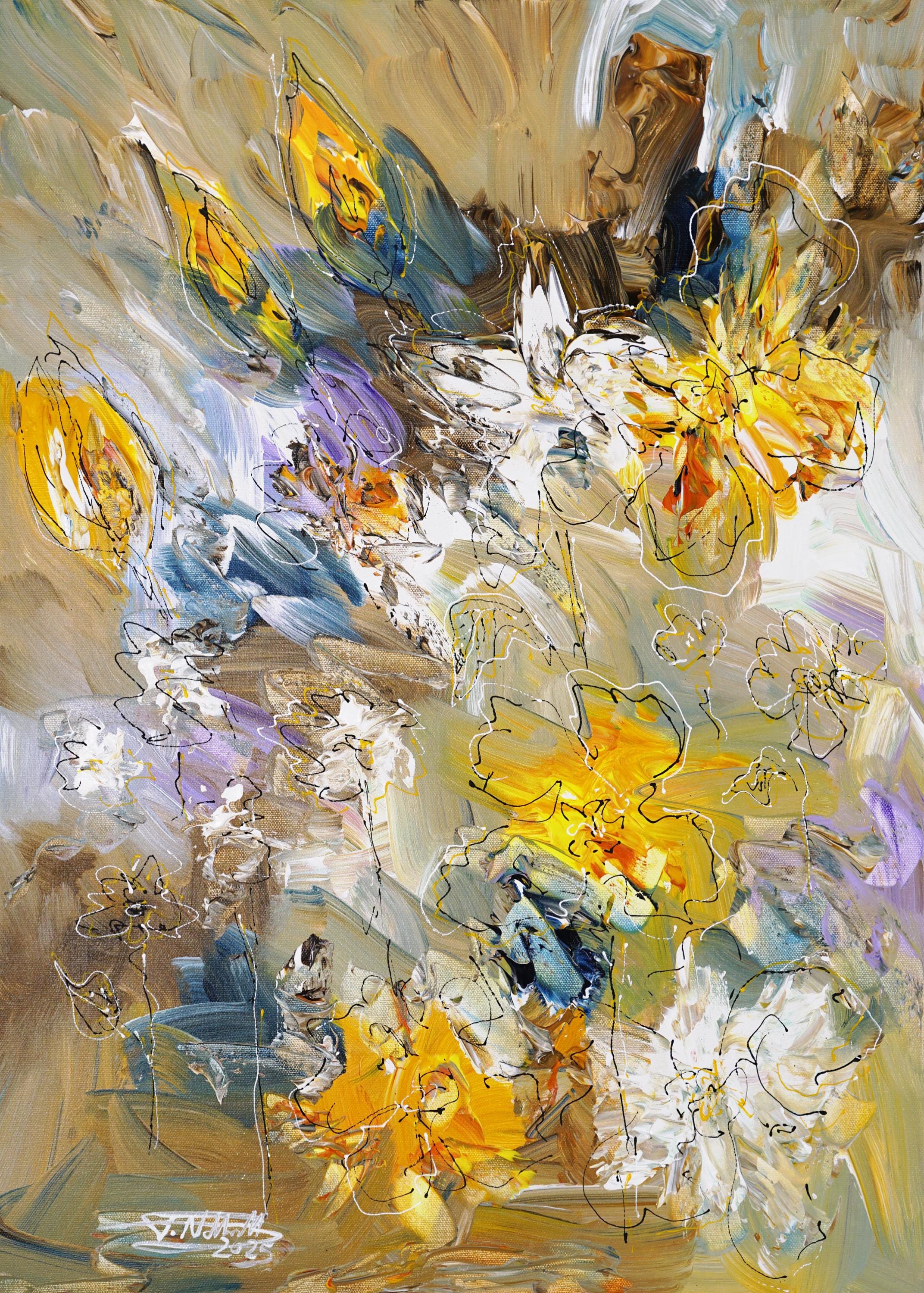 絵画 Symphony Colorful Artwork Flowery Symphony XS 1. Semi Abstract Modern