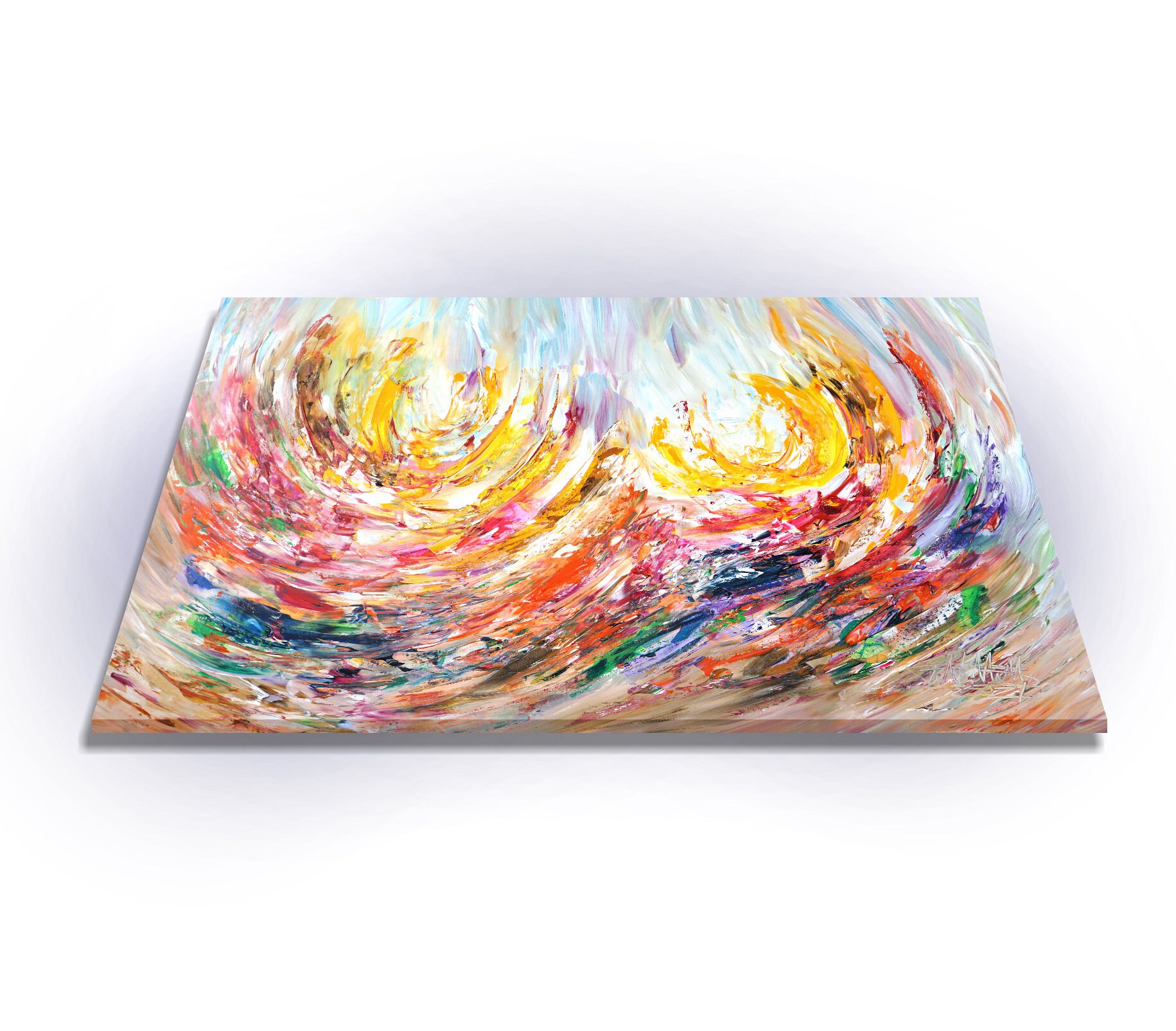 抽象画「Get Together XL 1」、61.0 x 41.3 インチ