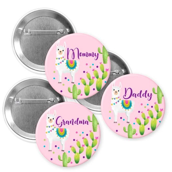 llama /llama theme/ mommy to be/ baby shower/ birthday/ pins buttons/cactus/ cactus theme/birthday/llama fiesta