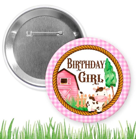 cow birthday/animal farm/holy cow I am one/ pin back/ gender reveal/cowgirl/ mommy to be/greenery/boho/ farm/animal farm Il_570xn