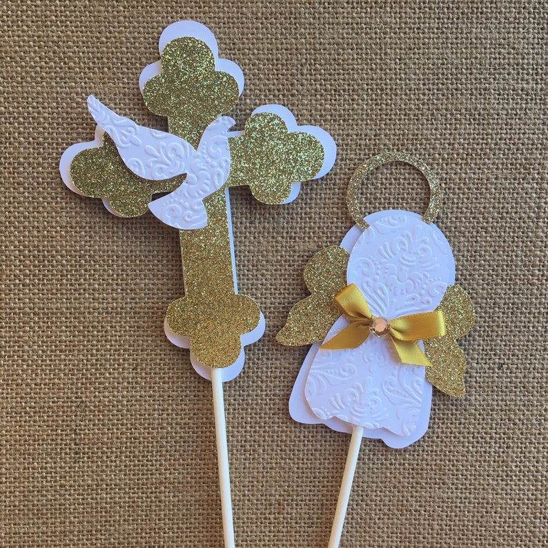 Baptism Centerpieces Stick Angel Centerpieces Stick Dove Etsy
