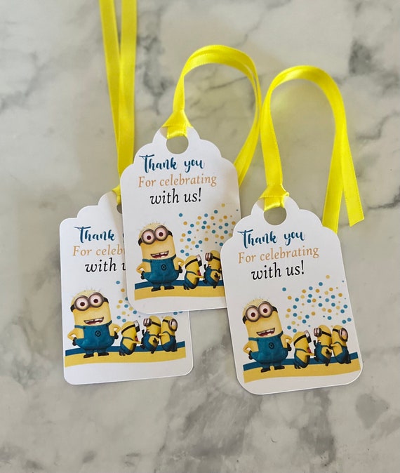 favor tags/ minions/party tags/minions birthday party/minions theme/minions decorations/party tags Il_570xn