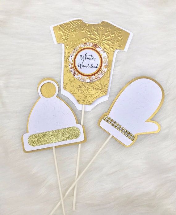 winter wonderland/ Baby it's cold outside/ white and gold winter theme/ frozen/ baby shower/ baby decoration/ wonderland theme Il_570xn