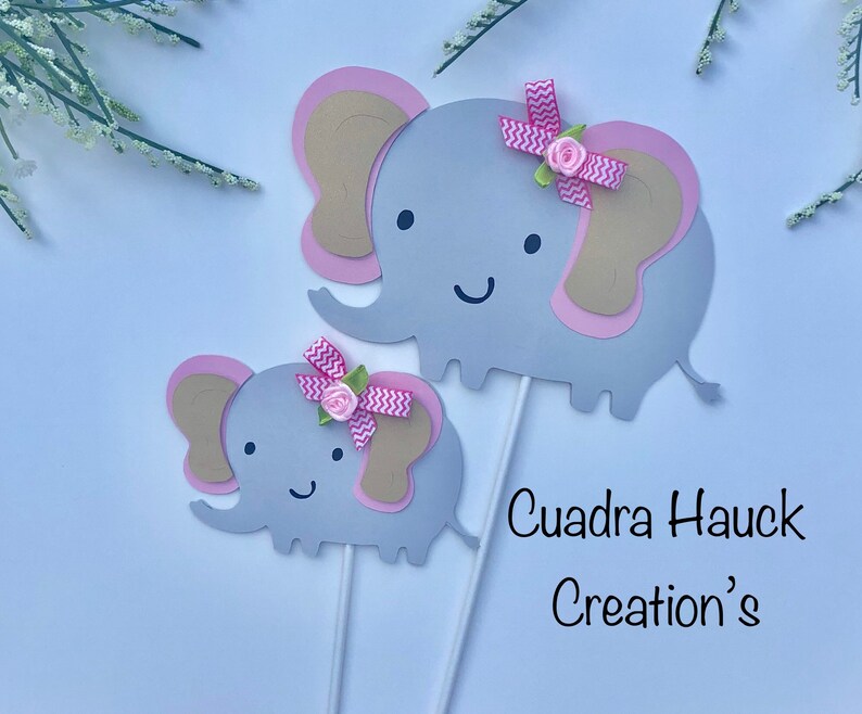 Elephant Baby Shower Elephant Centerpieces Stick Baby Shower Etsy