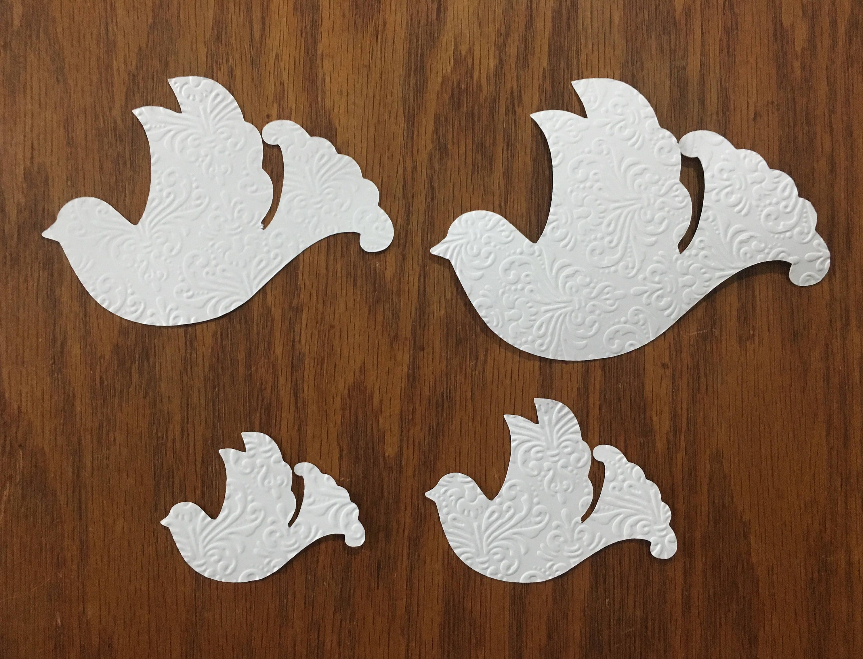 Baptism/ Christening/White Dove / Dove shapes/die cut | Etsy