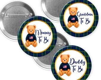 Polo teddy bear baby shower/ Lauren Baby shower/polo  teddy bear pin buttons/teddy bear  baby shower/pins buttons/vintage polo teddy bear