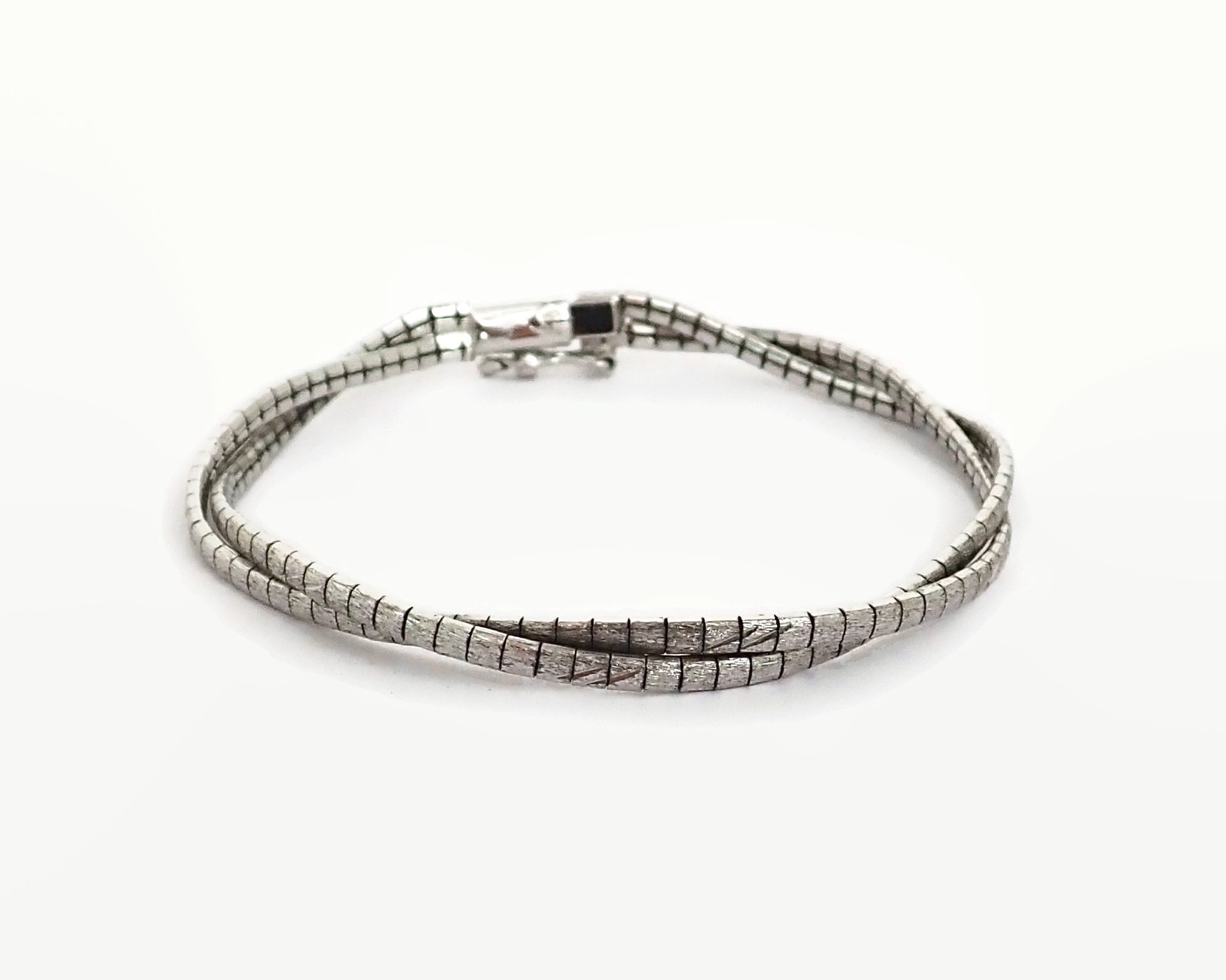 sterling silver omega bracelet