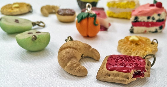 Polymer Clay Food Charms - 13 Charms