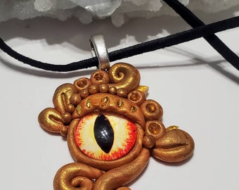 Dragon Eye Pendant - Gold Dust