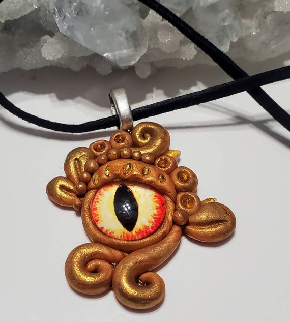 Dragon Eye Pendant - Gold Dust