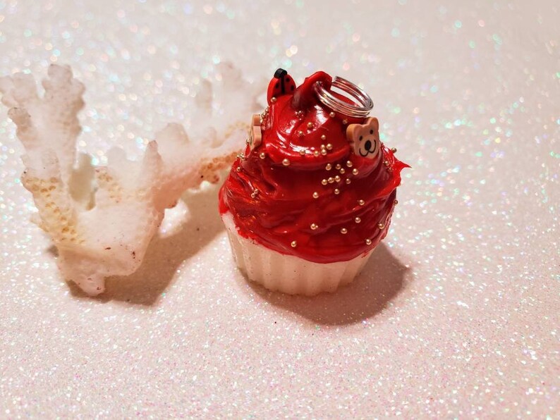 Res Velvet Cupcake with Sprinkles Charm SCENTED