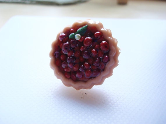 Cherry Pie Cocktail Ring