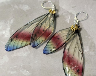 Iridescent Fluttering Fairy Wings Earrings - Quiet Courage