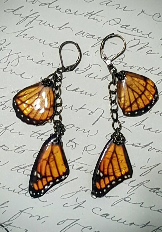 Monarch Wing Earrings