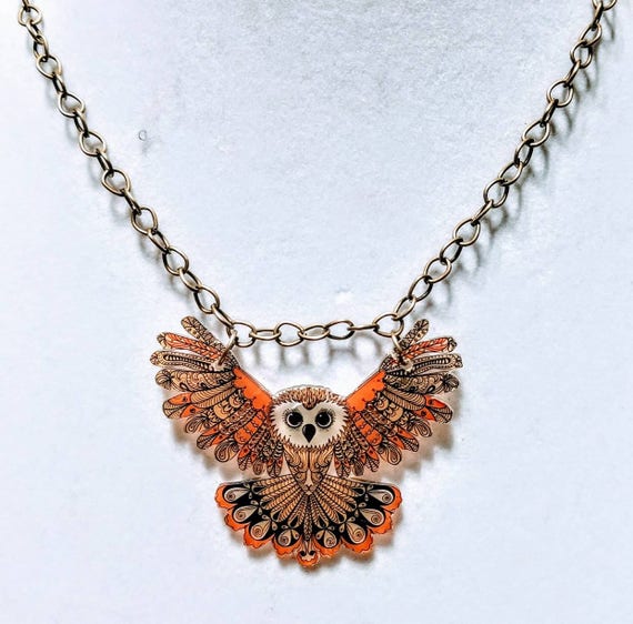 Stylized animals. Choose your favorite. Whimsical statement necklace.