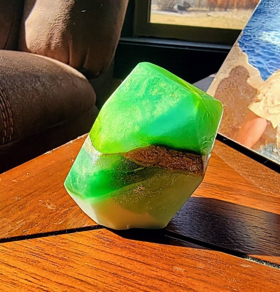 May Gemstone Soap... with hidden real gemstone