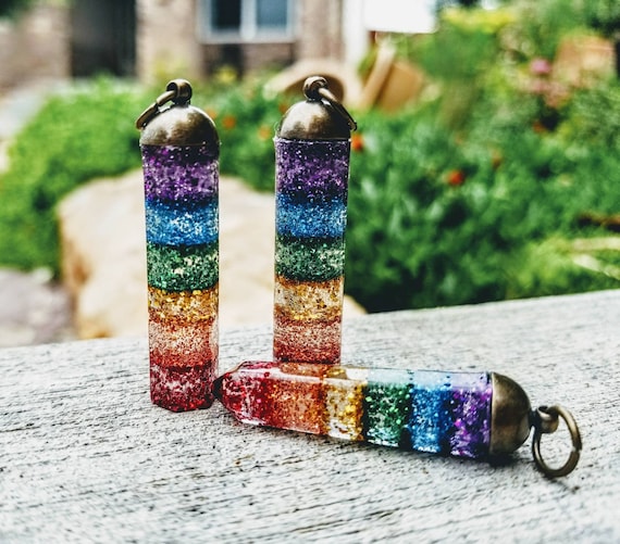 Rainbow Pendant Trio - Sparkling Rainbow