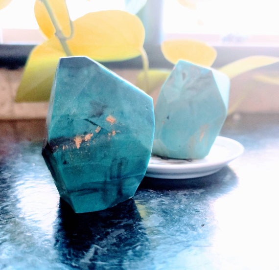 Blue Gemstone Soap... with hidden real gemstone