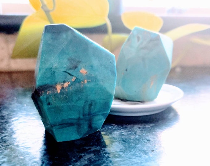 Blue Gemstone Soap... with hidden real gemstone