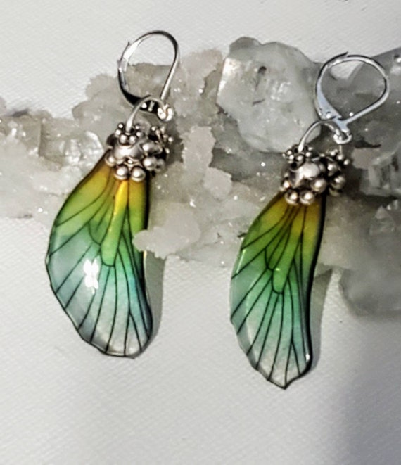 Fairy Sunrise Dragonfly Wings Earrings