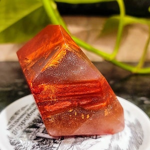 Red Gemstone Soap... with hidden real gemstone image 1