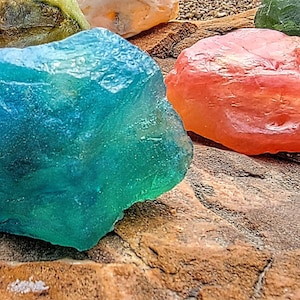 Rough Cut Quartz Soap... with hidden real gemstone