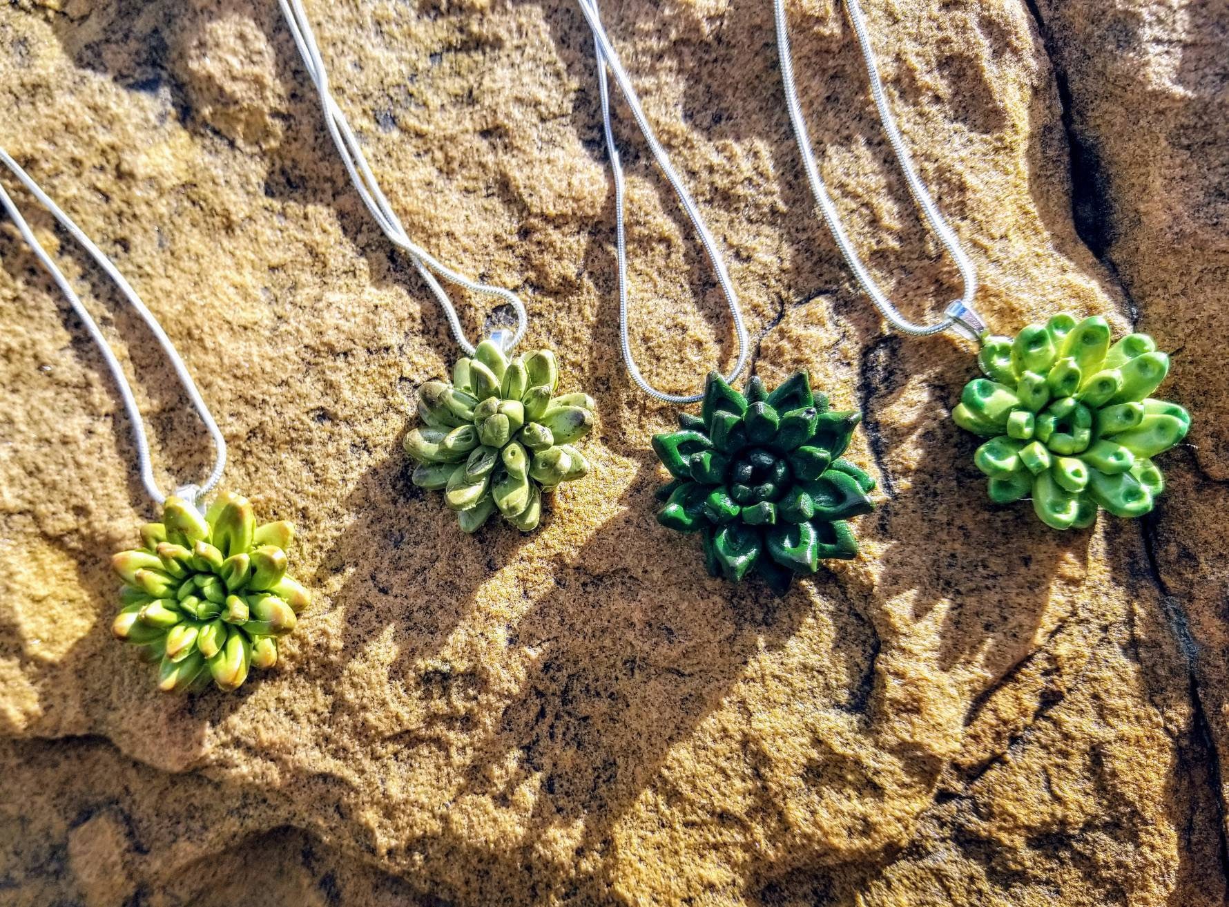 Succulent Necklace | Etsy