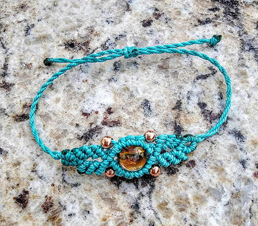 Micro Macrame Bracelet - Coraline. Glow in the Dark. Choose Your Color ...