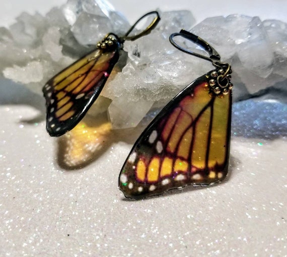 Single Butterfly Wing Earrings - Choose your color