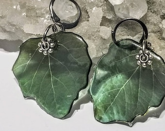 Spring Aspen Leaf Earrings
