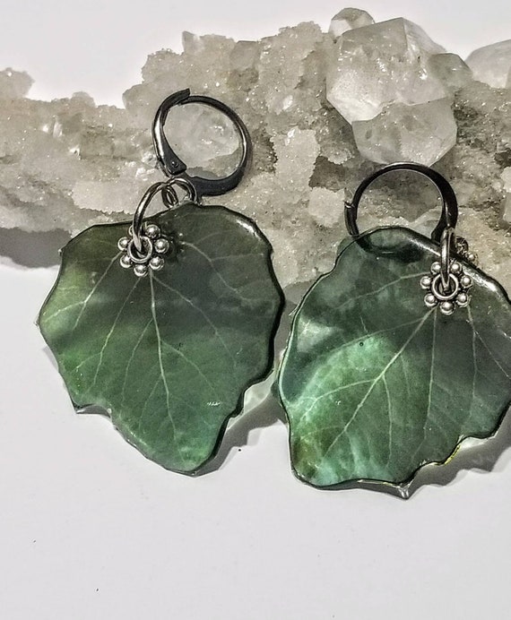 Spring Aspen Leaf Earrings
