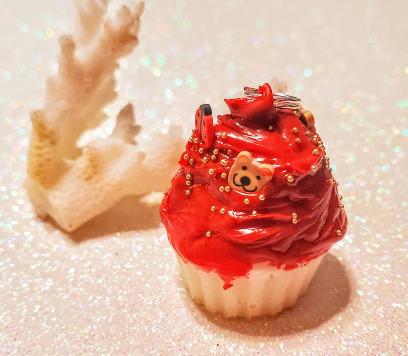 Res Velvet Cupcake with Sprinkles Charm SCENTED