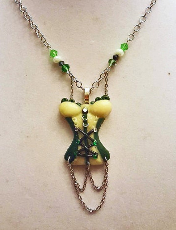 Sexy Corset Necklace, Flower Nymph