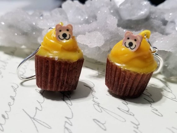 Bear Cupcake Earrings