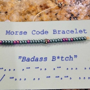 CUSTOM morse code bracelets