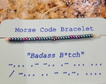 CUSTOM morse code bracelets