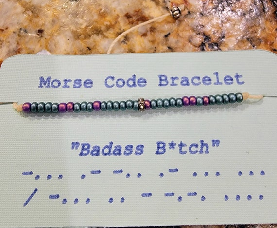 CUSTOM morse code bracelets