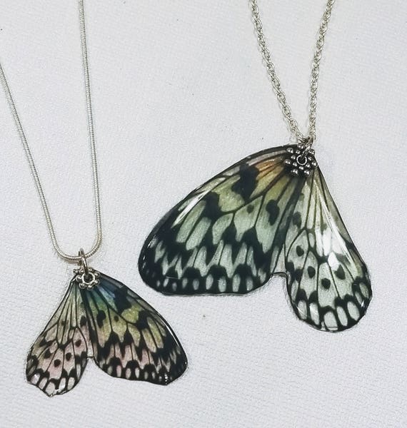 Mother/Daughter Butterfly Wing Necklace