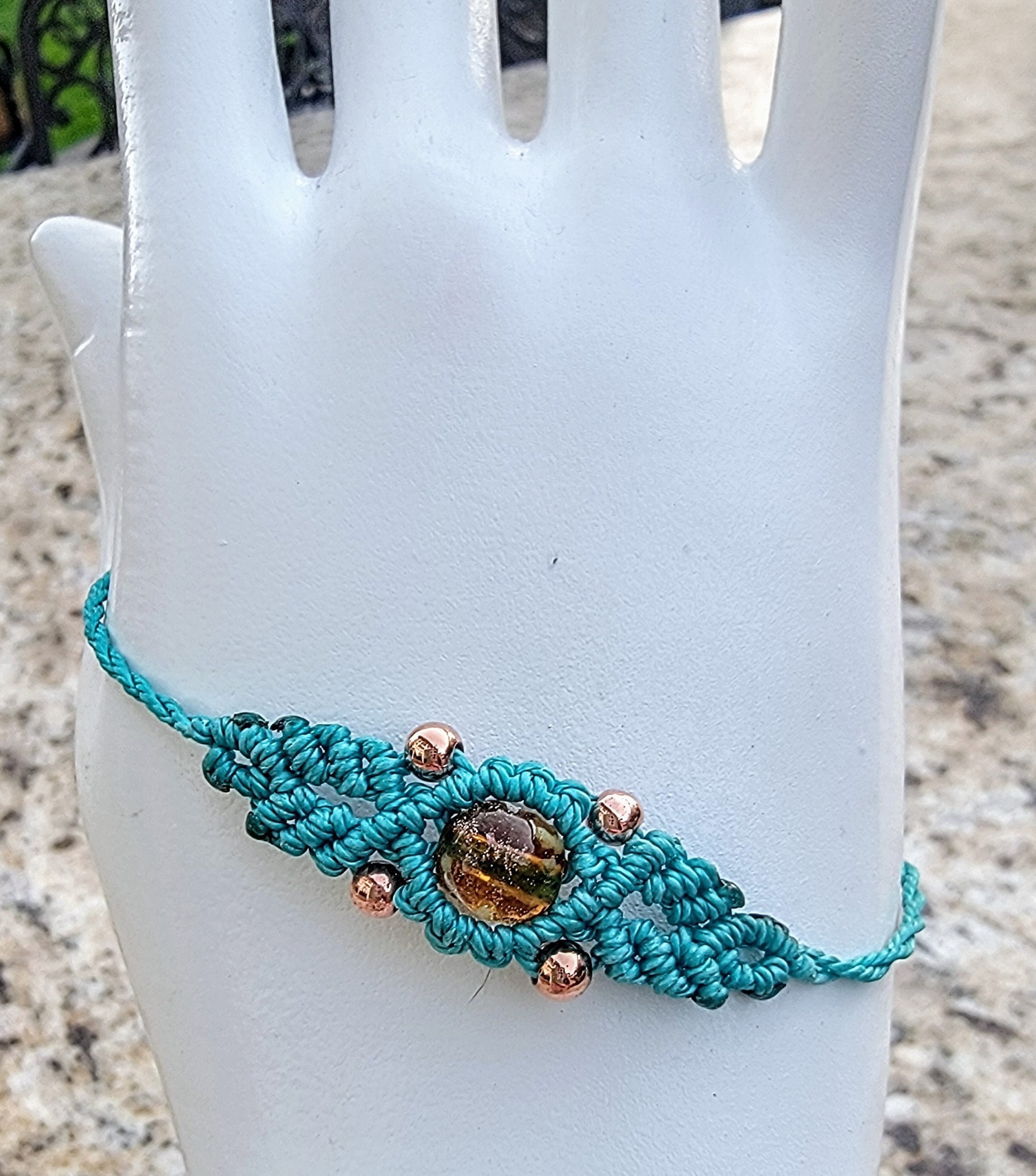 Micro Macrame Bracelet - Coraline. Glow in the Dark. Choose Your Color ...