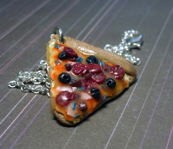 Supreme Pizza Necklace