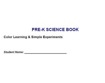 Cuaderno de trabajo de ciencias para preescolar de 32 páginas