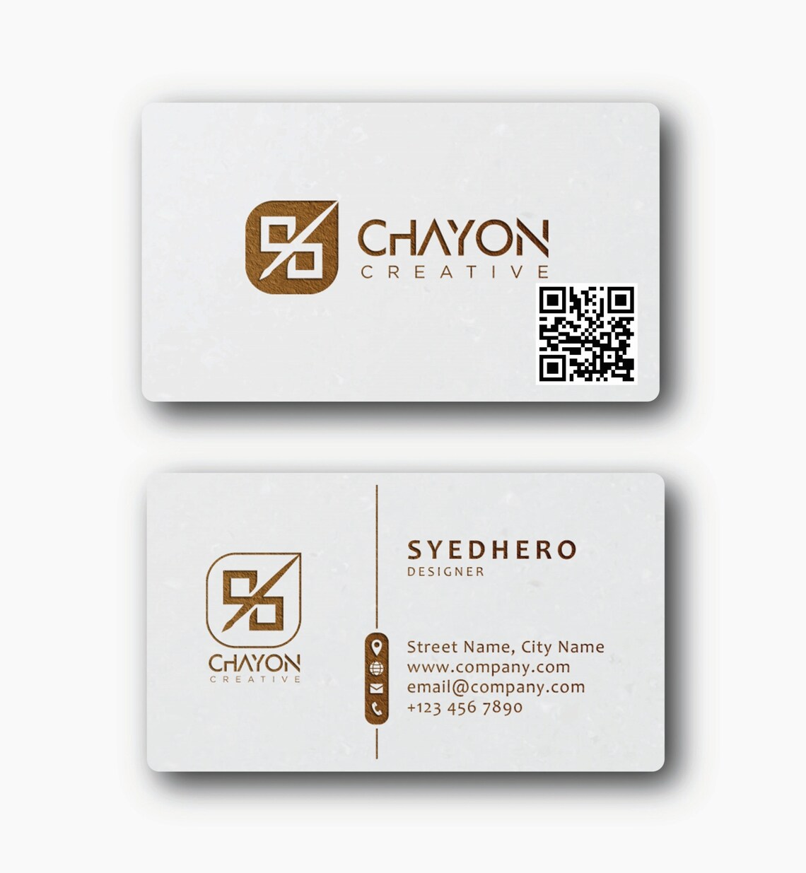 Business Card Printed QR Code Single Double Sided Custom - Etsy