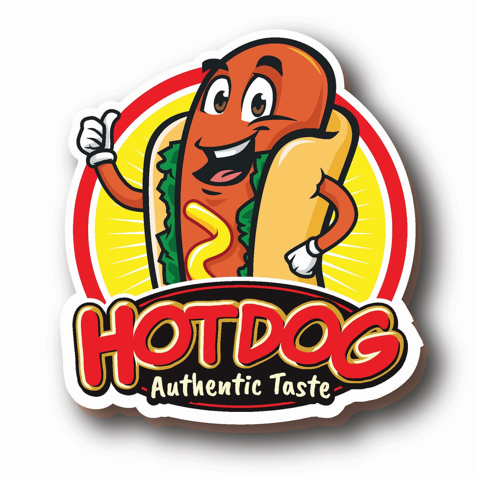 Hot Dog Business Cards With QR Code, Hot Dog Shaped Business Cards, Die ...
