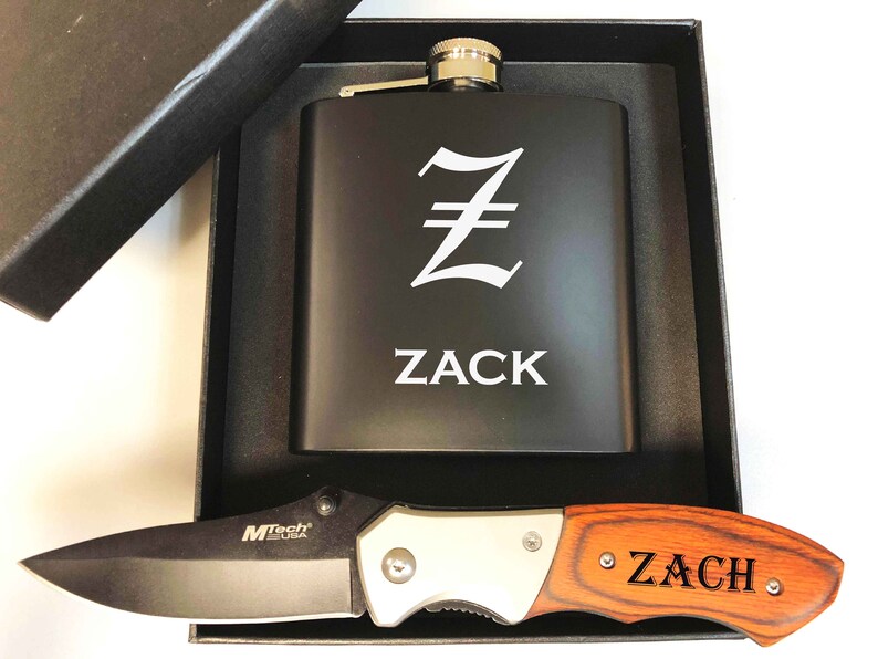 5 Personalized Pocket Knives Groomsmen Gifts Engrave Wooden Groomsman Set Gift