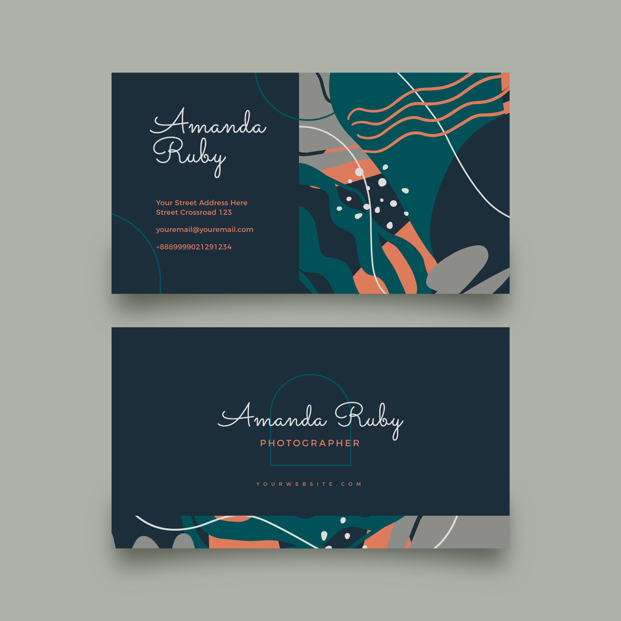 Custom Business Cards Business Card Templates Business Cards Printed  Printable Business Card Visiting Cards Printing Red Blue Color Bar
