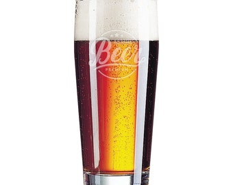 パーソナライズされたビールグラス | 彫刻入りビールグラス | エッチング入り結婚祝い | 新郎の付き添い人へのプロポーズギフト | 誕生日ギフト | レストラン用グラス | バー |