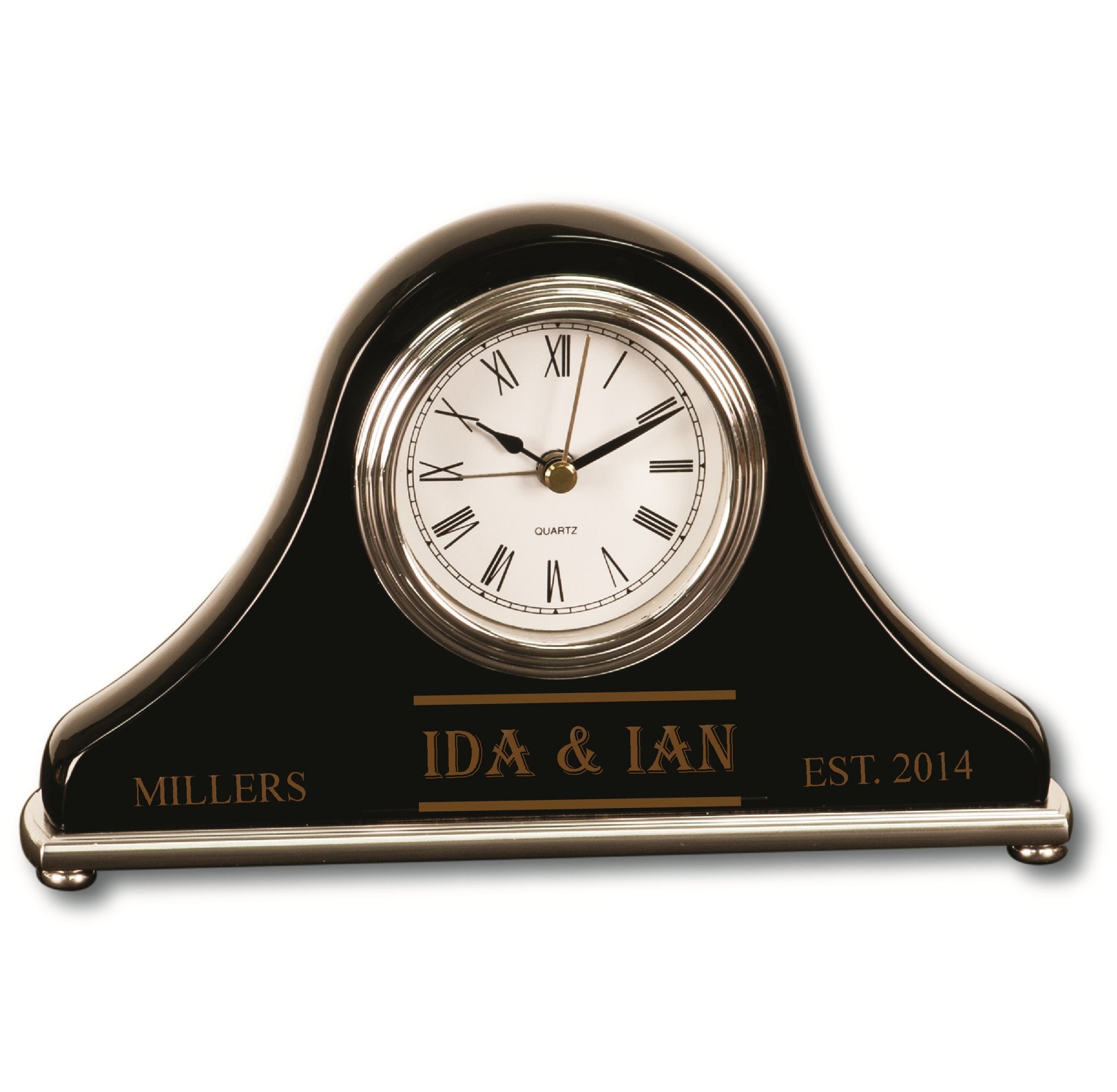 Personalized Desk Clock Wedding Gifts Fathers Gift Dad Etsy