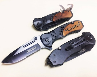 Groomsmen Proposal Gift Set of 6 Personalized Pocket Knives | Engraved Pocket Knife | Groomsman Gifts for Wedding Party | Best Man Gift Gift