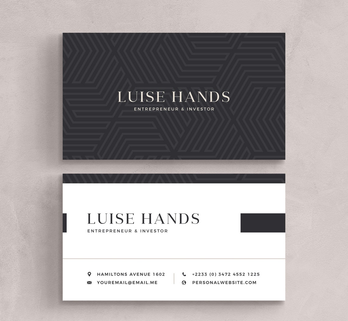 Business Card Printed QR Code Single Double Sided Custom Etsy